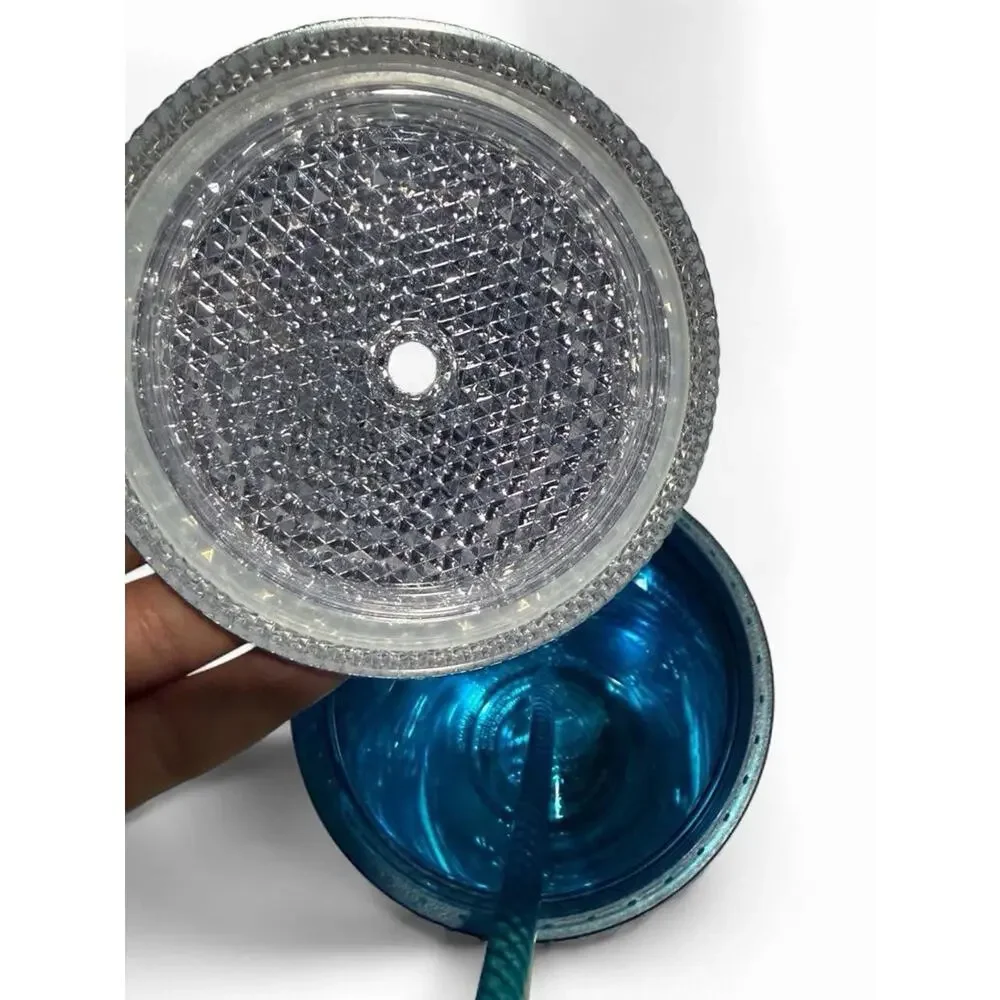 *AUTHENTIC* Starbucks Summer 2023 Blue Splash Chrome Studded Grande 16oz Tumbler